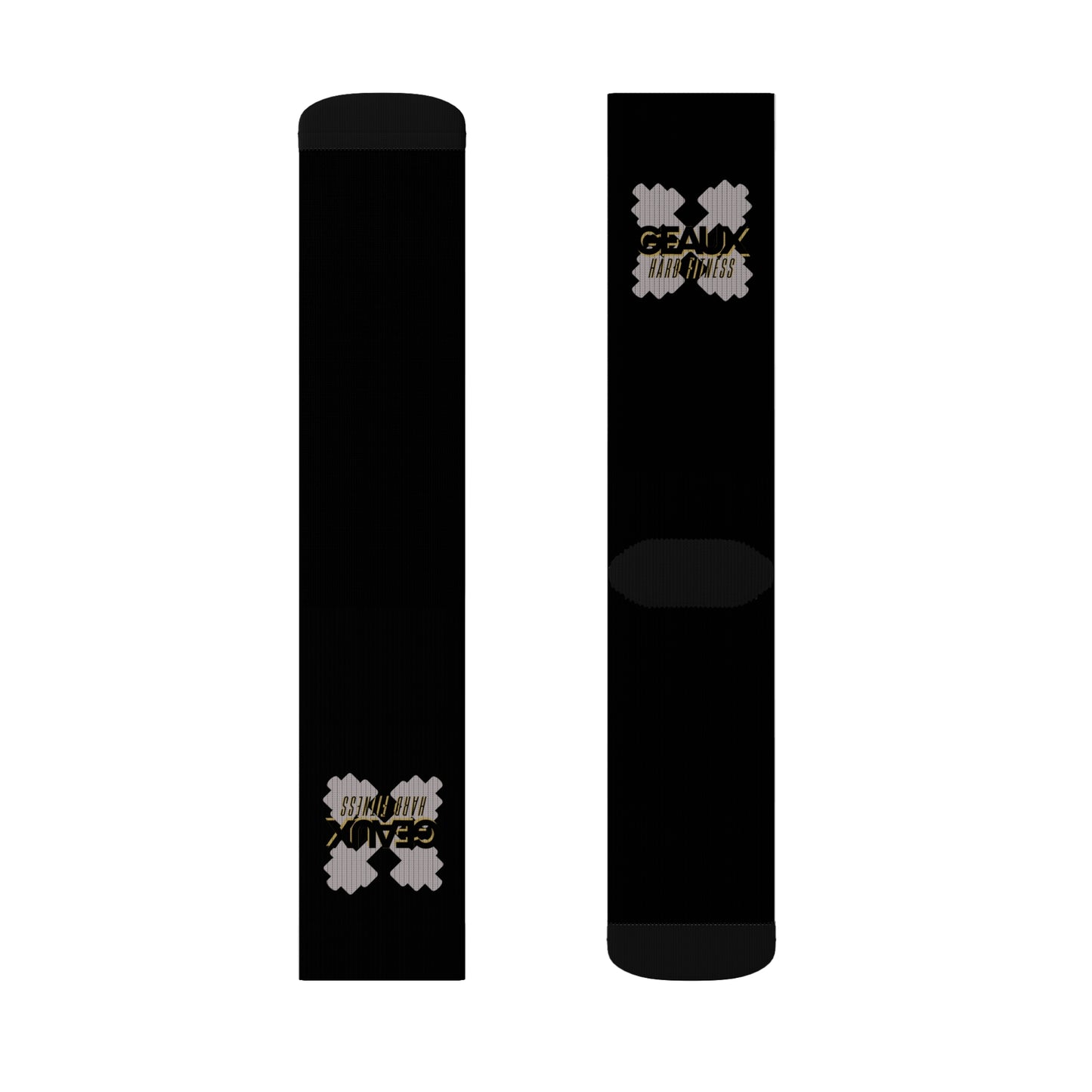 Black Geaux Hard Fit Logo Socks