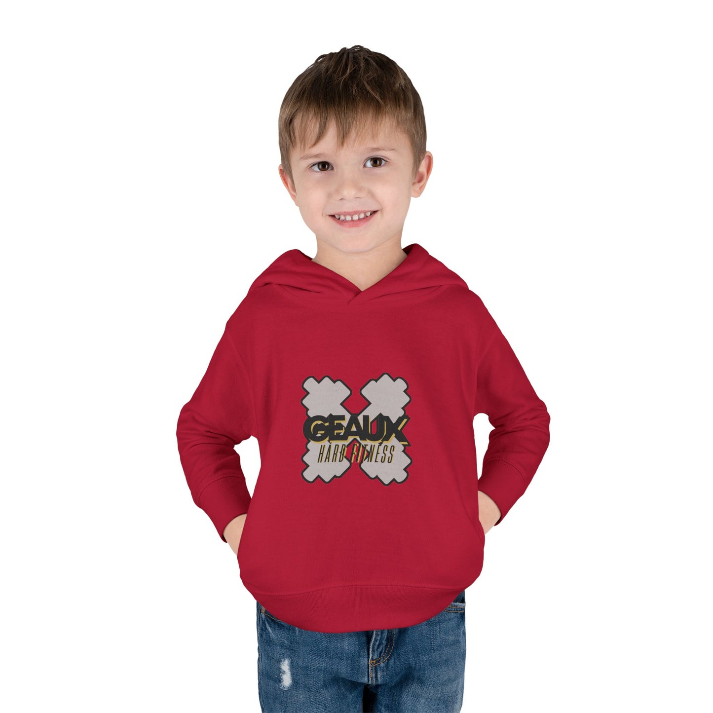Geaux Hard Fitness Toddler Pullover Fleece Hoodie