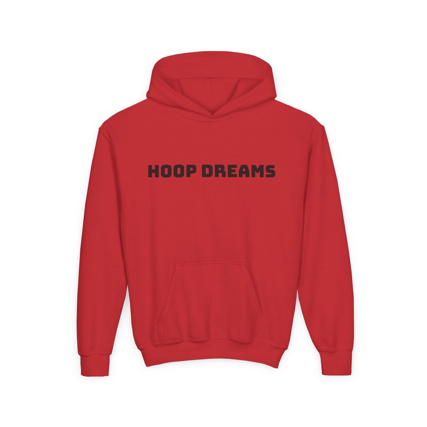 Youth Hooded Sweatshirt with Hoop Dreams Design