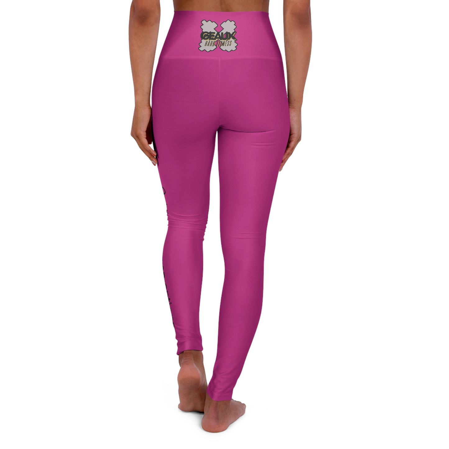 Pink Geaux Hard Fit High Waisted Yoga Leggings