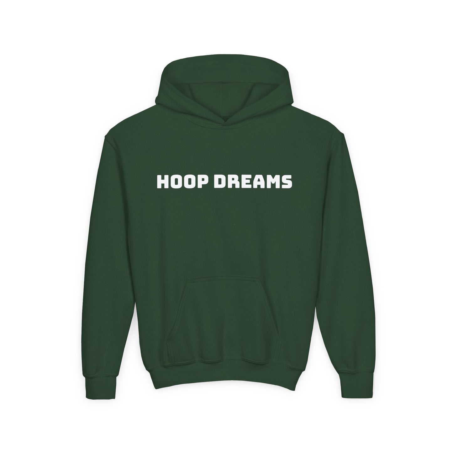 Youth Hooded Sweatshirt with Hoop Dreams Design