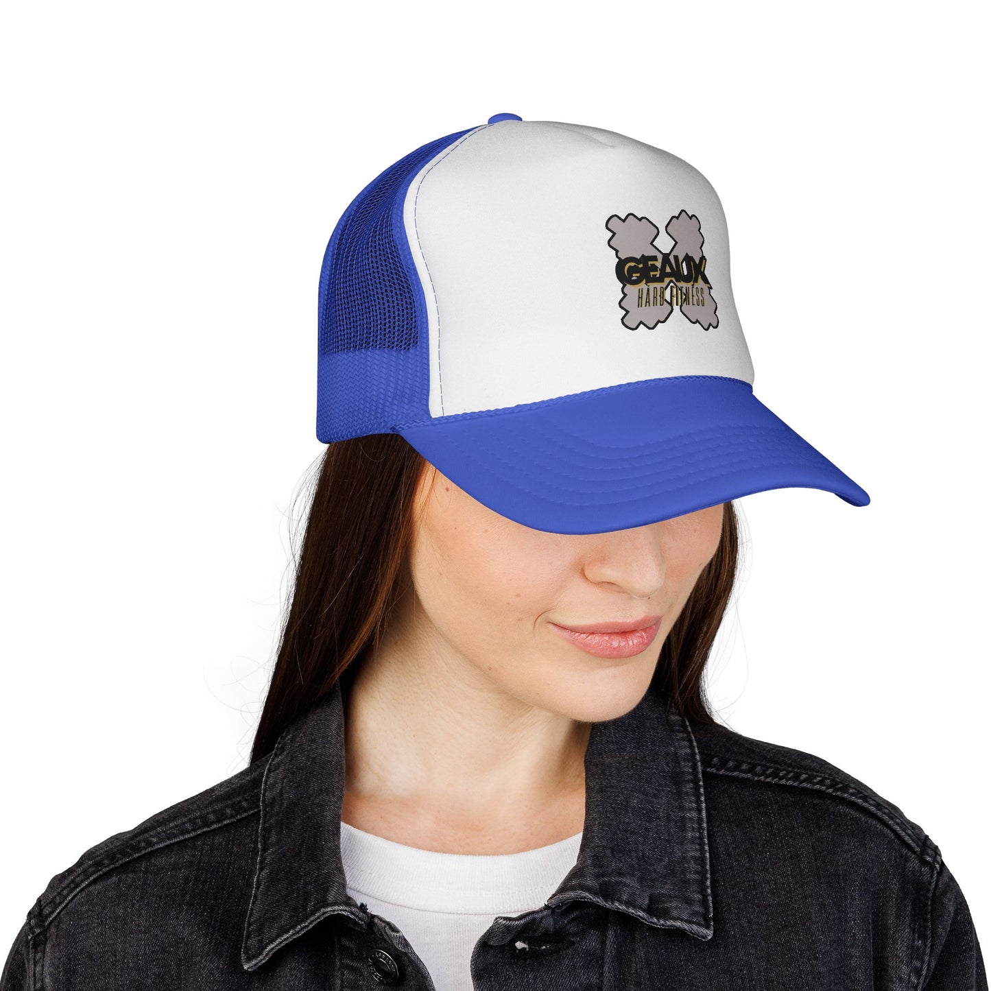 Geaux Hard Trucker Caps with Unique Design | Perfect for Outdoor Adventures, Festivals, Casual Wear, Gifts, Summer Events
