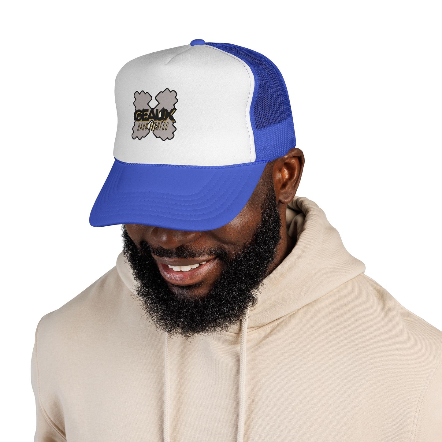 Geaux Hard Trucker Caps with Unique Design | Perfect for Outdoor Adventures, Festivals, Casual Wear, Gifts, Summer Events