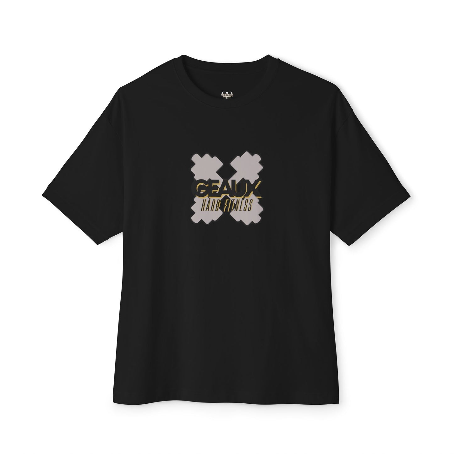 Geaux Hard Oversized Boxy Tee, Unisex Graphic Shirt, Casual Streetwear, Gift for Fitness Lovers, Stylish Everyday Tee, Comfortable Relaxed Fit