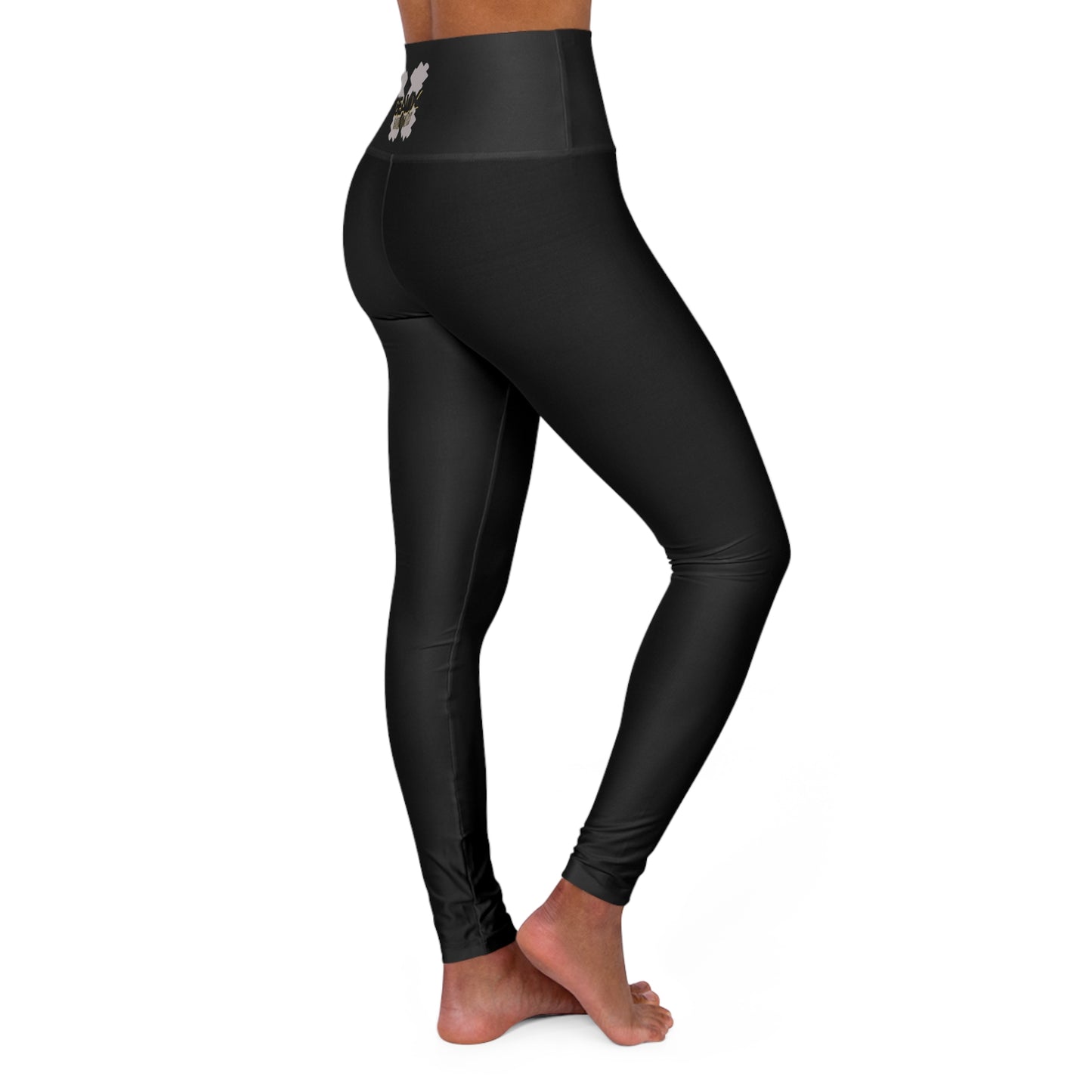 Black Geaux Hard Fit High Waisted Yoga Leggings