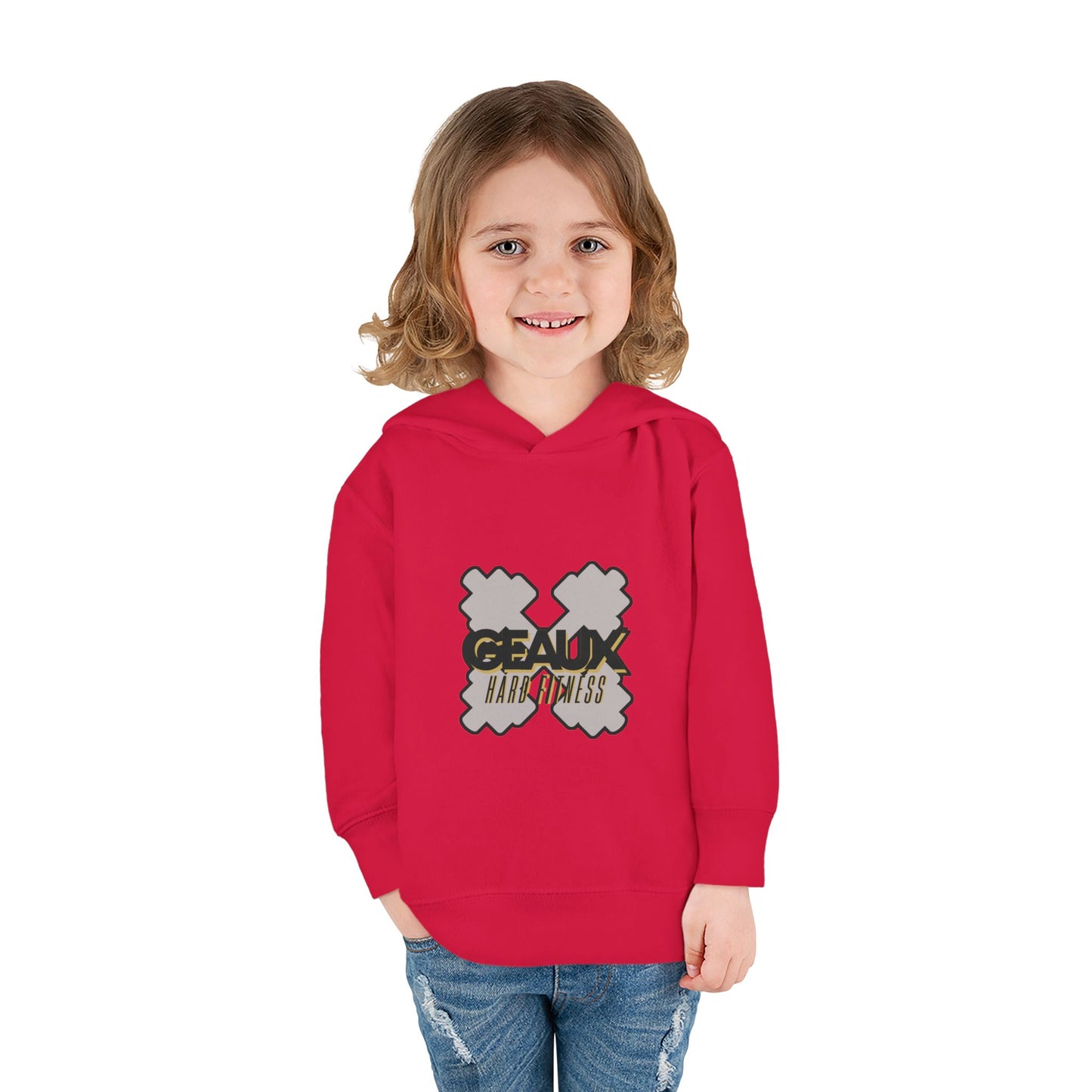 Geaux Hard Fitness Toddler Pullover Fleece Hoodie