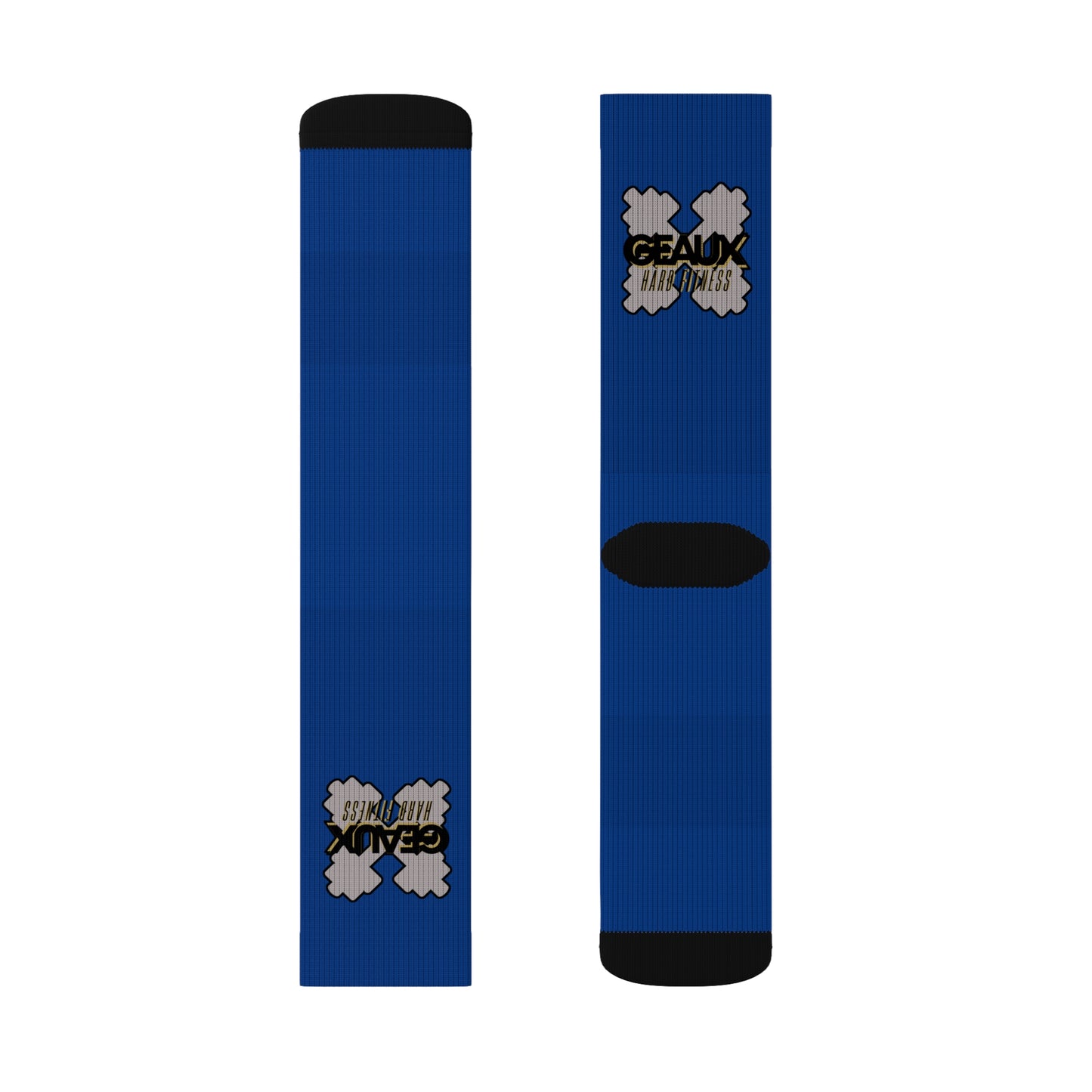 Blue Geaux Hard Fit Logo Socks