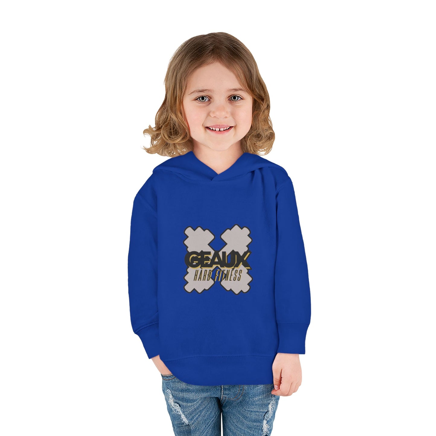 Geaux Hard Fitness Toddler Pullover Fleece Hoodie