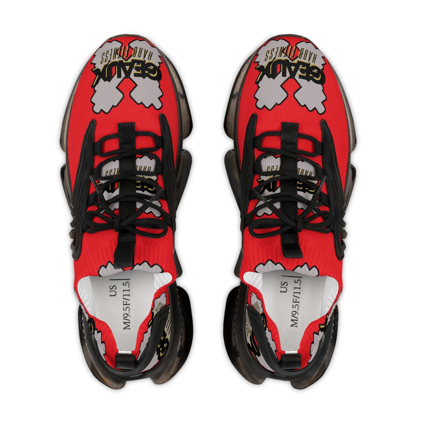 Red Geaux Hard Fit Men's Mesh Sneakers