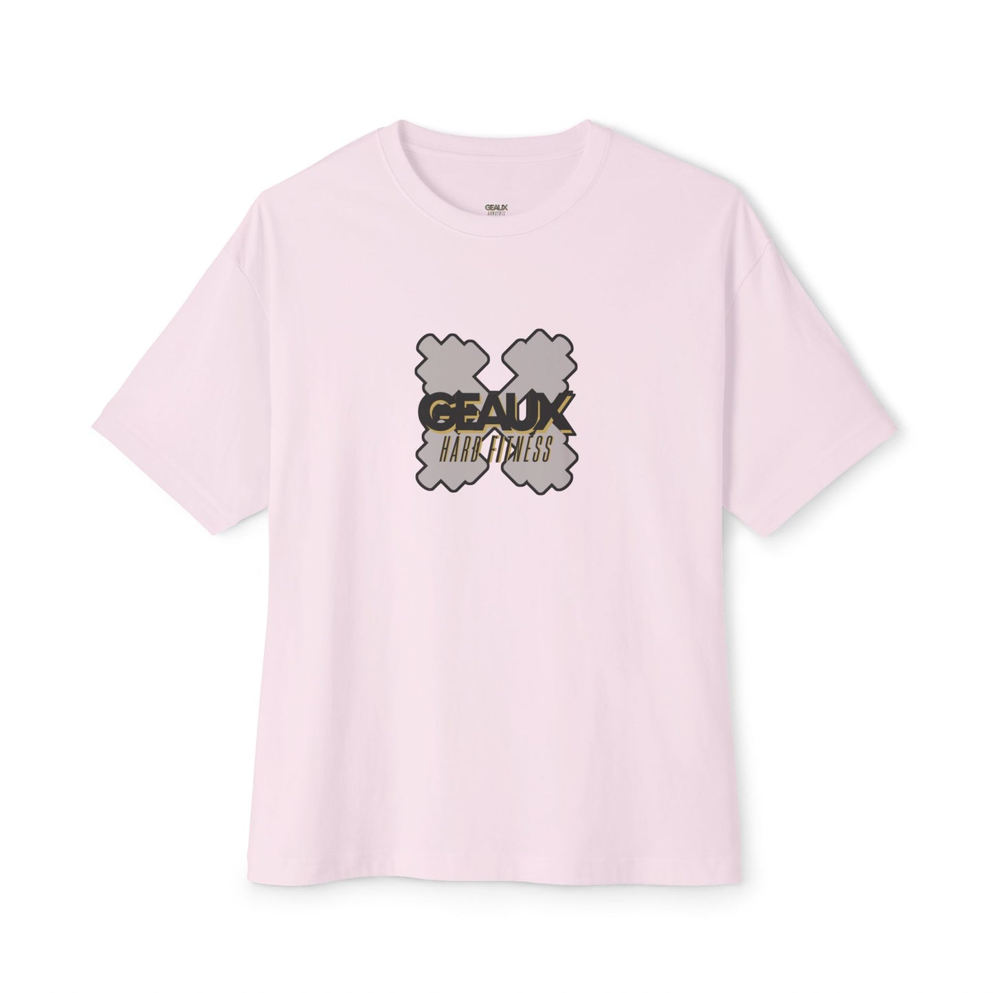 Geaux Hard Oversized Boxy Tee, Unisex Graphic Shirt, Casual Streetwear, Gift for Fitness Lovers, Stylish Everyday Tee, Comfortable Relaxed Fit