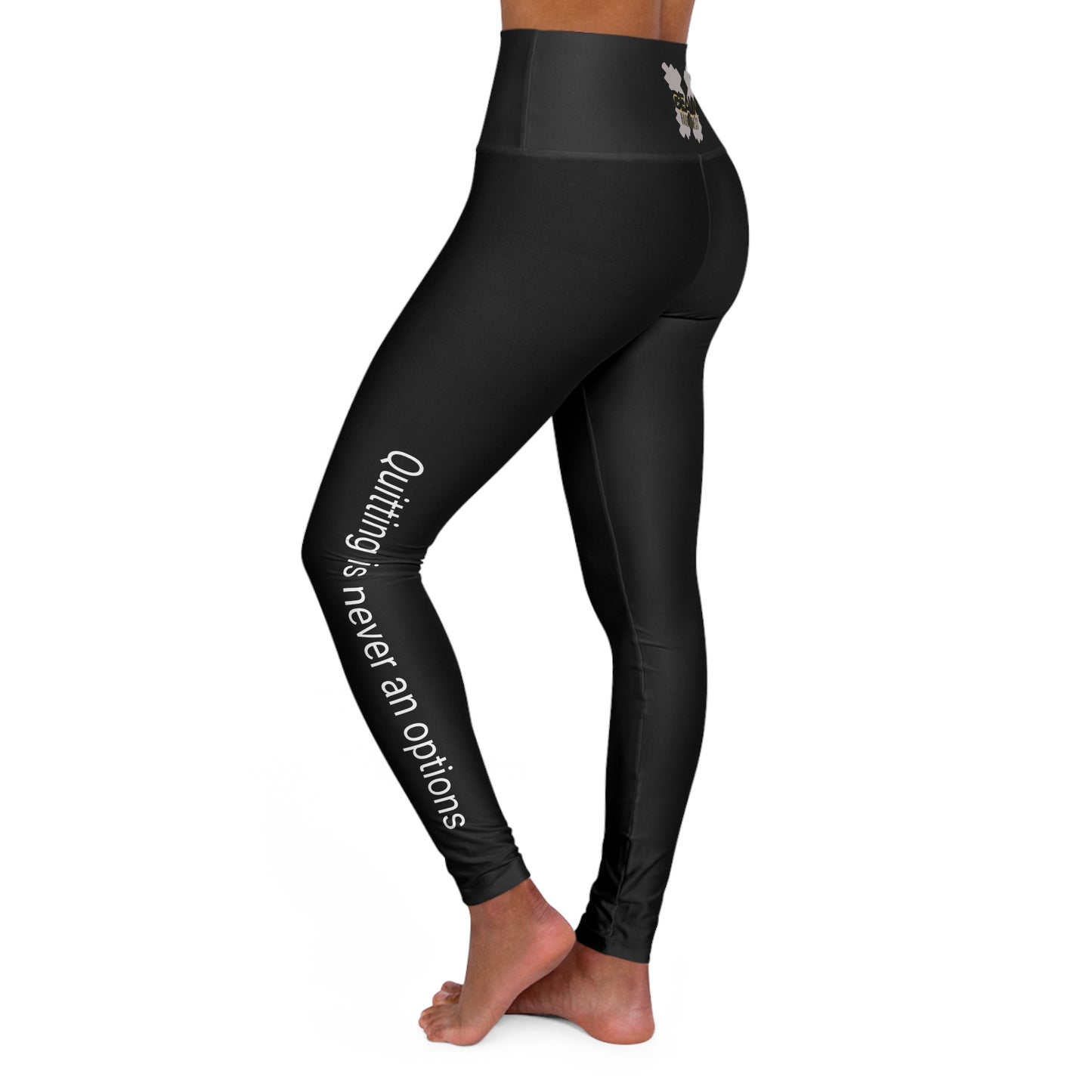 Black Geaux Hard Fit High Waisted Yoga Leggings