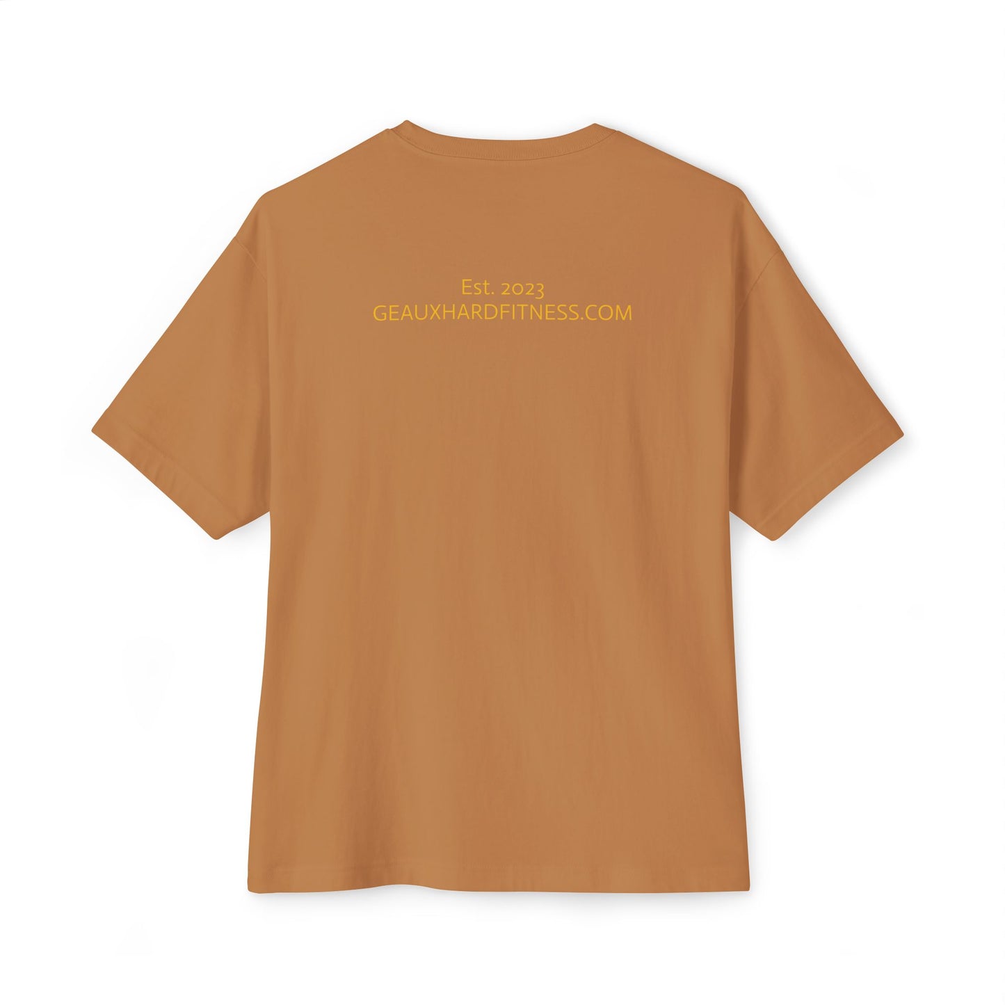 Geaux Hard Oversized Boxy Tee, Unisex Graphic Shirt, Casual Streetwear, Gift for Fitness Lovers, Stylish Everyday Tee, Comfortable Relaxed Fit
