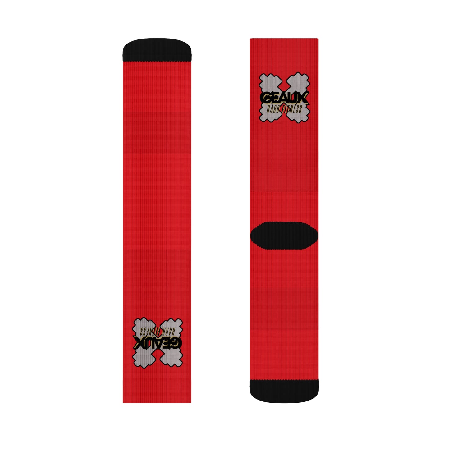 Red Geaux Hard Fit Logo Socks