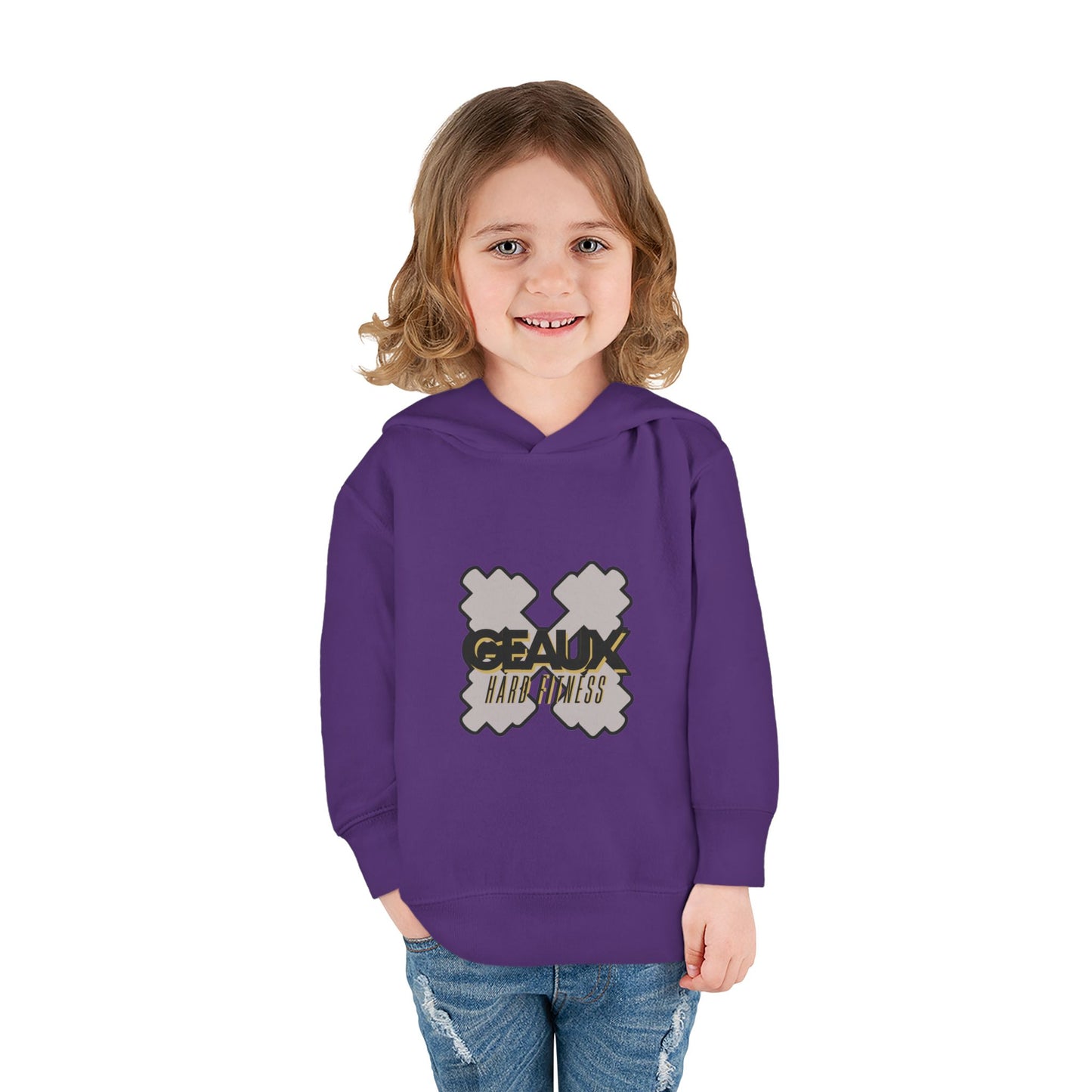 Geaux Hard Fitness Toddler Pullover Fleece Hoodie