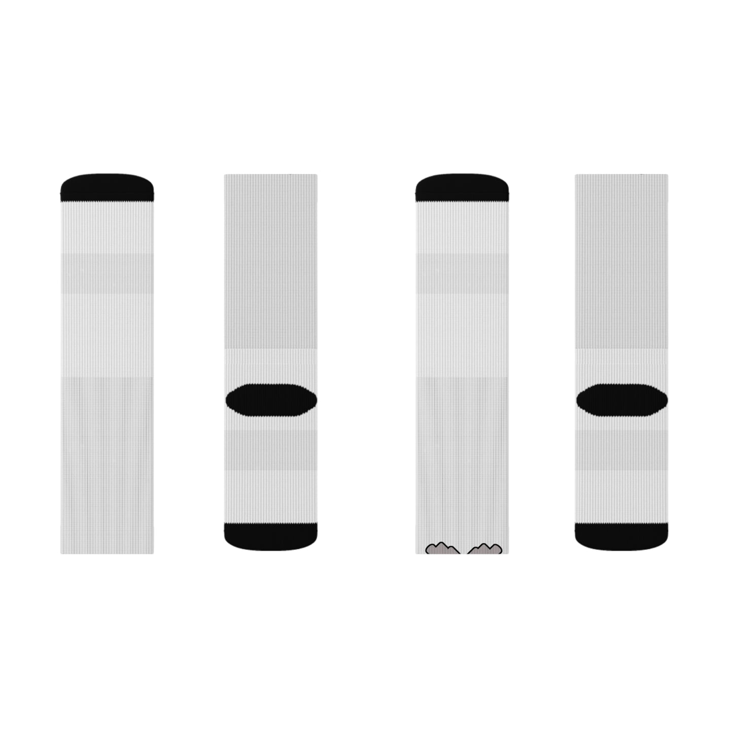 White Geaux Hard Fit Logo Socks