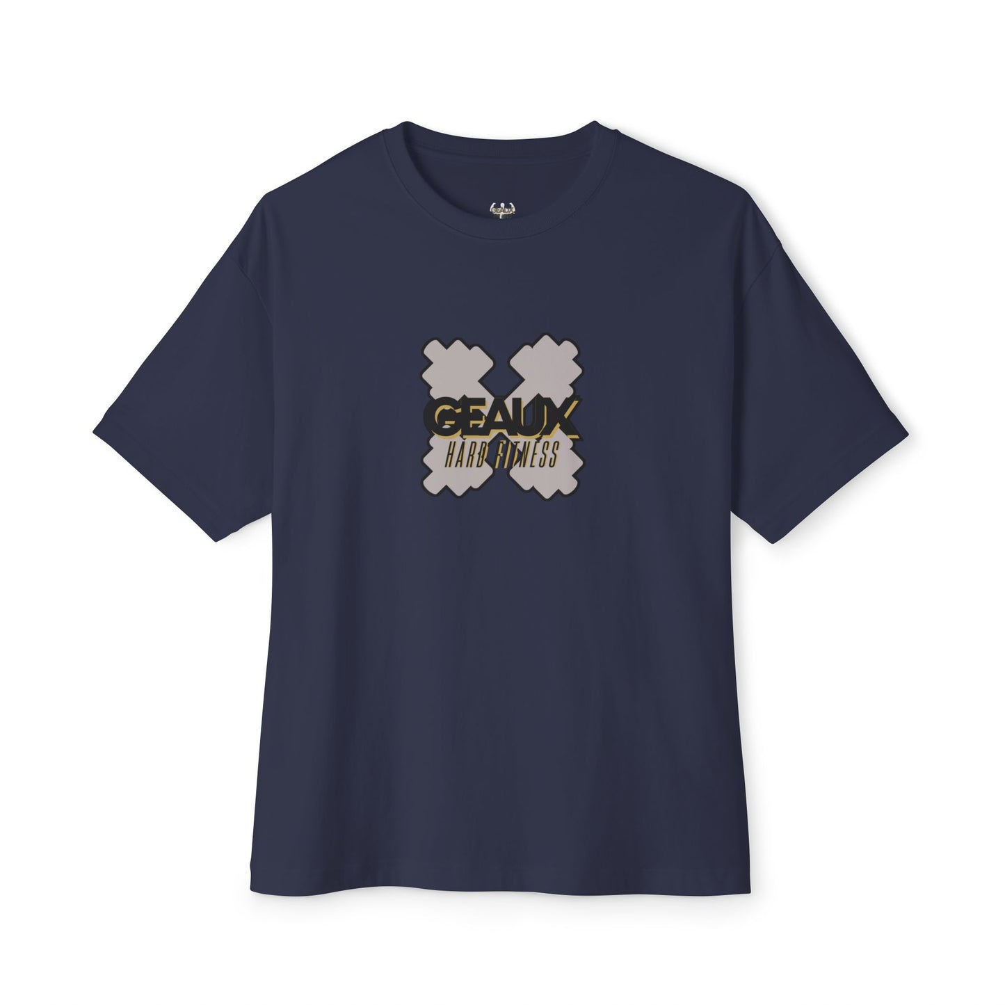 Geaux Hard Oversized Boxy Tee, Unisex Graphic Shirt, Casual Streetwear, Gift for Fitness Lovers, Stylish Everyday Tee, Comfortable Relaxed Fit