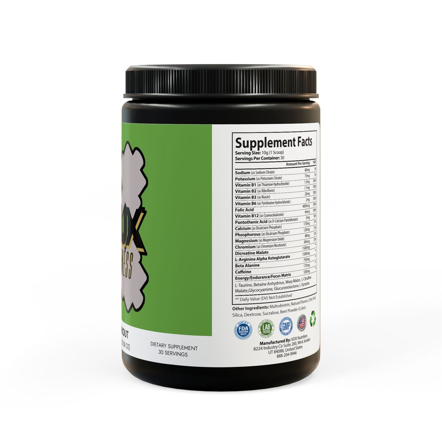 Geaux Hard Pre-Workout Supplement, Watermelon (300g, 10.58oz)