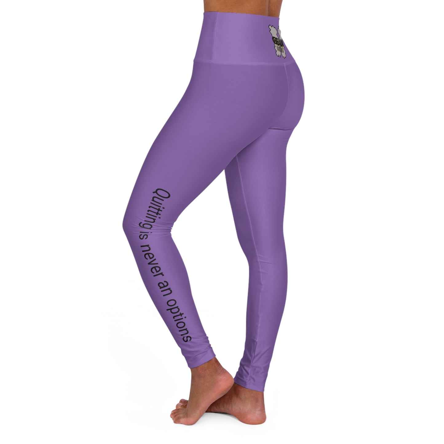 Purple Geaux Hard Fit High Waisted Yoga Leggings