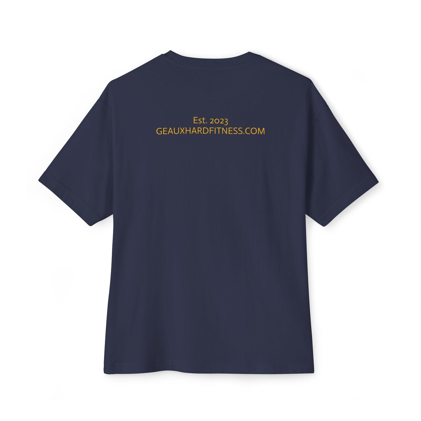 Geaux Hard Oversized Boxy Tee, Unisex Graphic Shirt, Casual Streetwear, Gift for Fitness Lovers, Stylish Everyday Tee, Comfortable Relaxed Fit