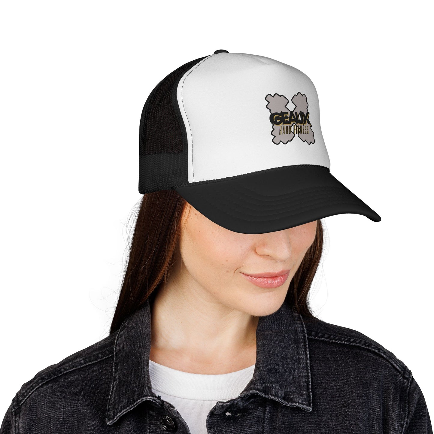Geaux Hard Trucker Caps with Unique Design | Perfect for Outdoor Adventures, Festivals, Casual Wear, Gifts, Summer Events