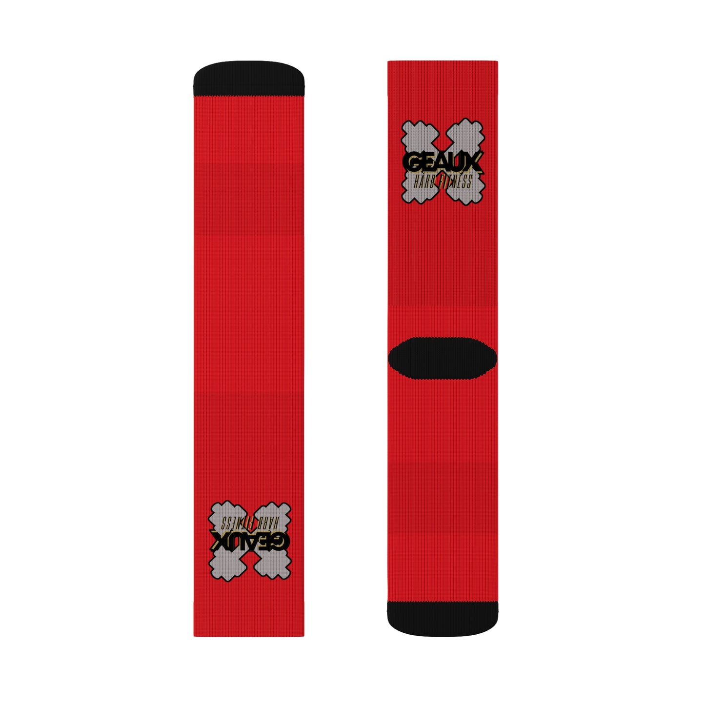 Red Geaux Hard Fit Logo Socks