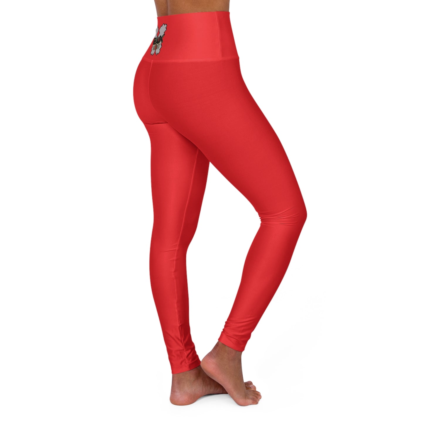 Red Geaux Hard Fit High Waisted Yoga Leggings
