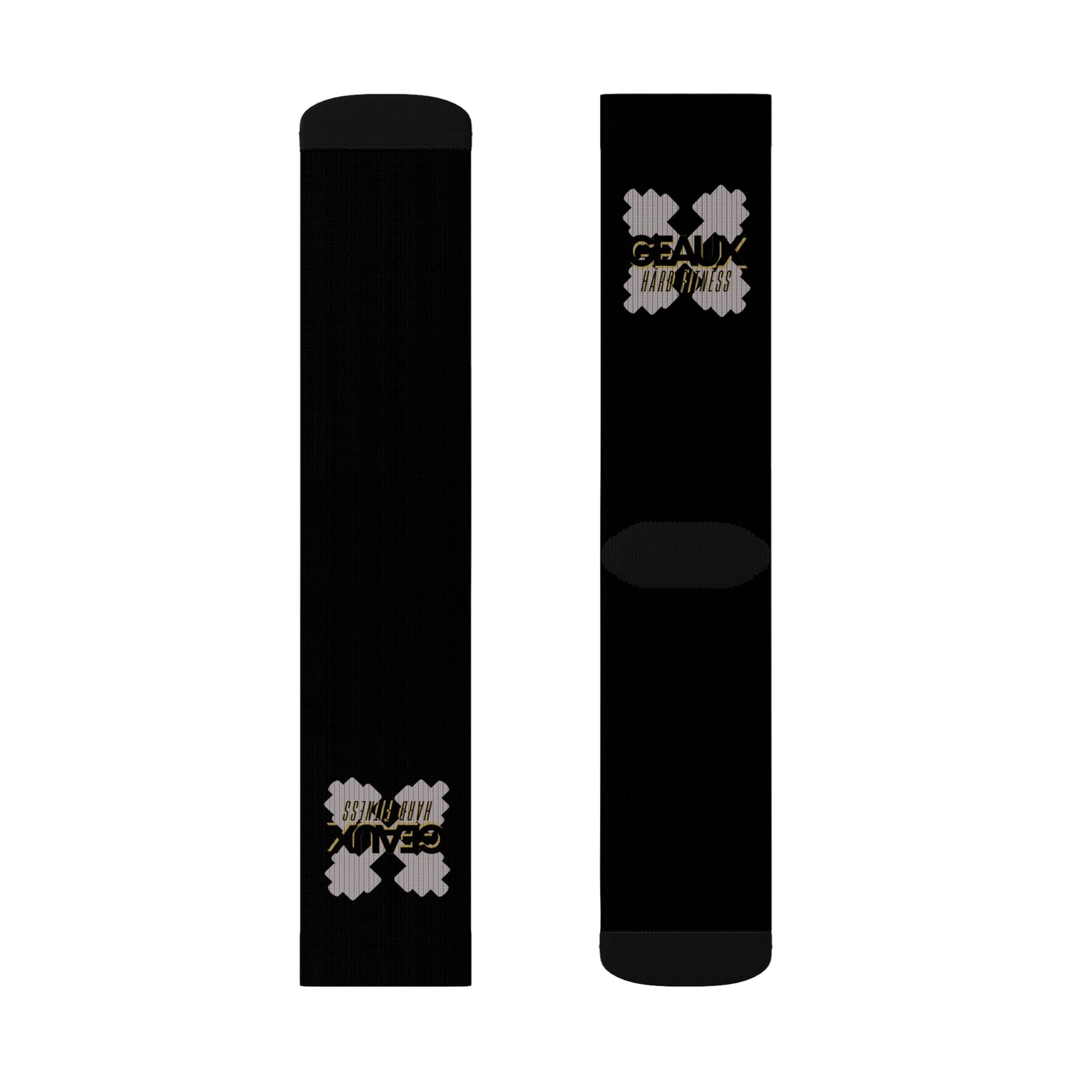 Black Geaux Hard Fit Logo Socks