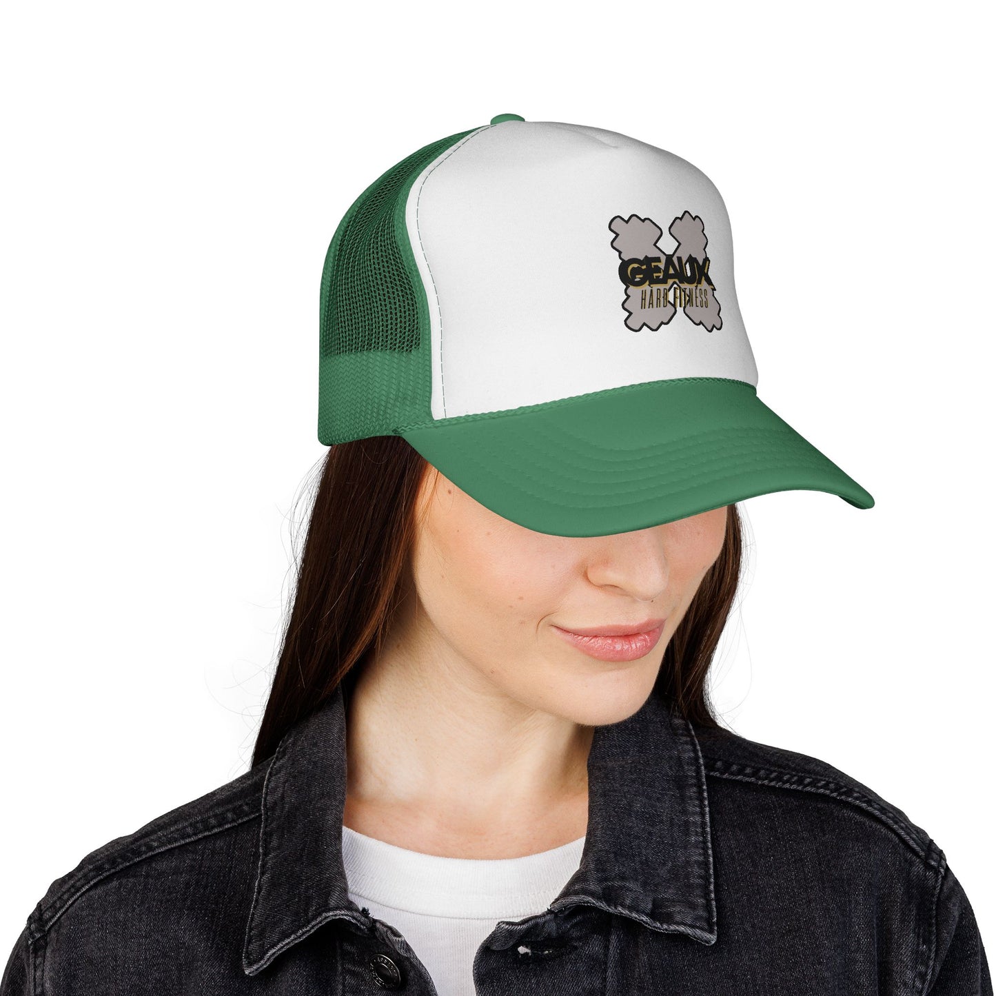 Geaux Hard Trucker Caps with Unique Design | Perfect for Outdoor Adventures, Festivals, Casual Wear, Gifts, Summer Events