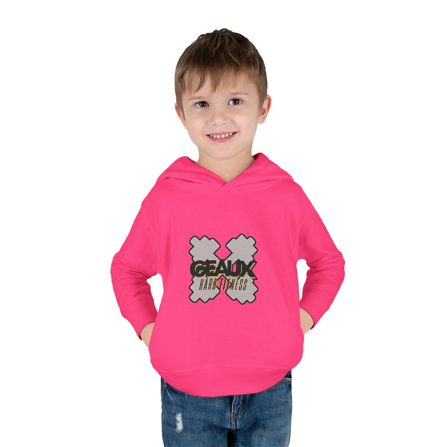 Geaux Hard Fitness Toddler Pullover Fleece Hoodie