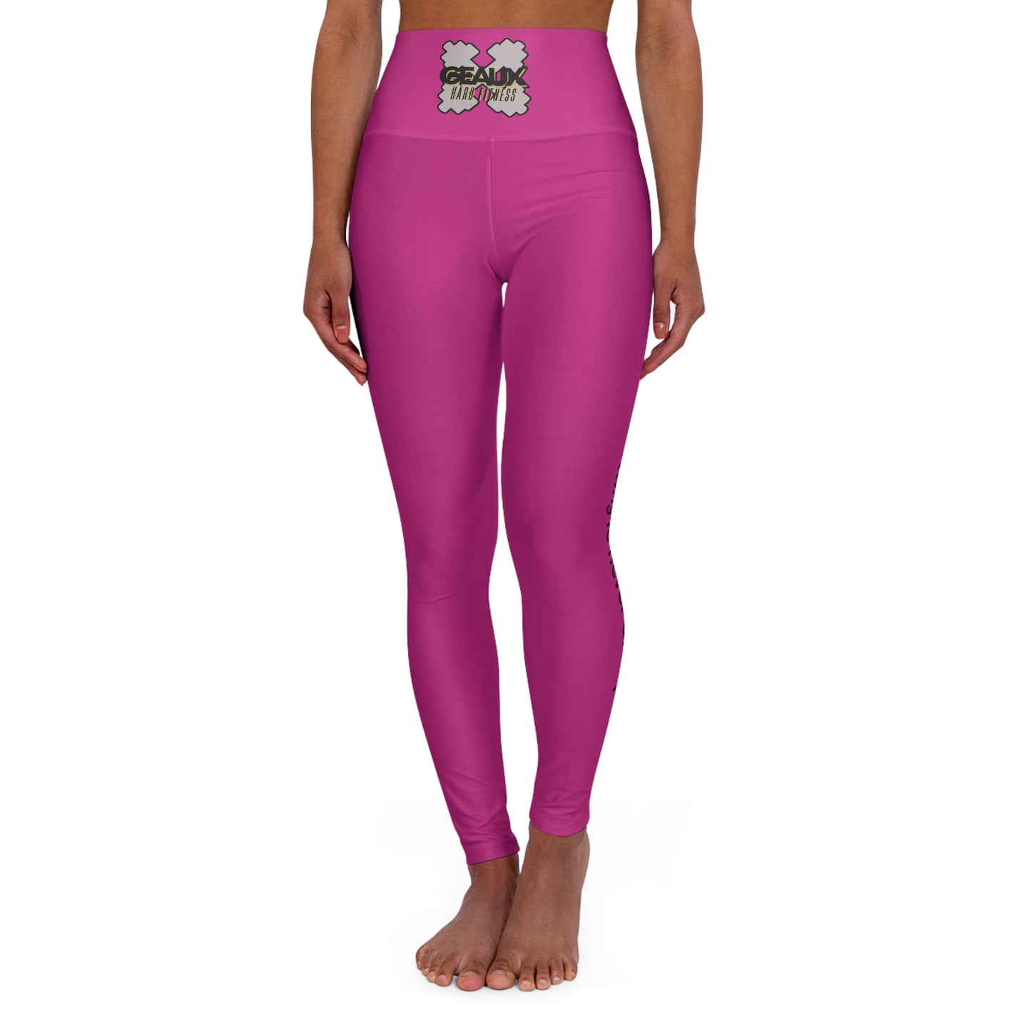 Pink Geaux Hard Fit High Waisted Yoga Leggings