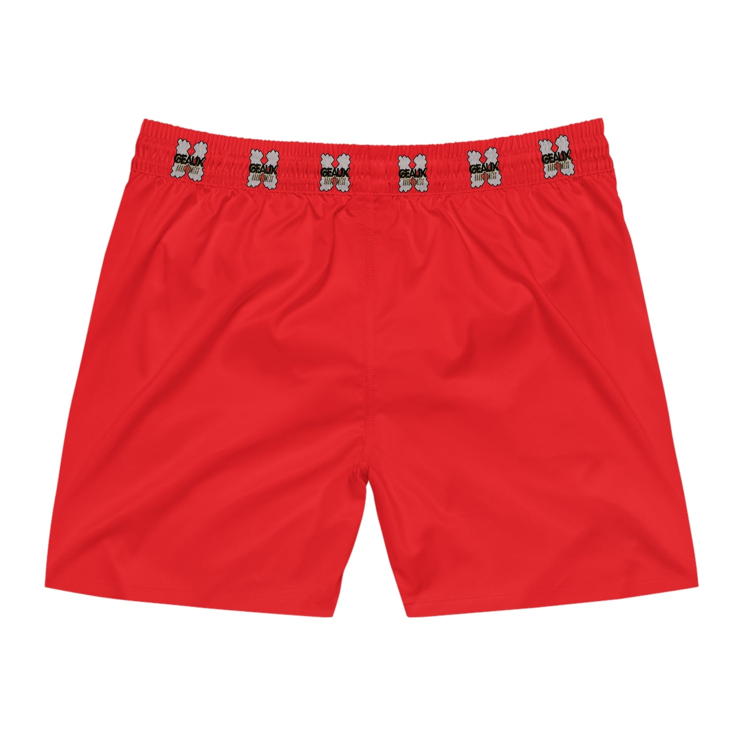 Red Geaux Hard Men's Mid-Length Swim Shorts