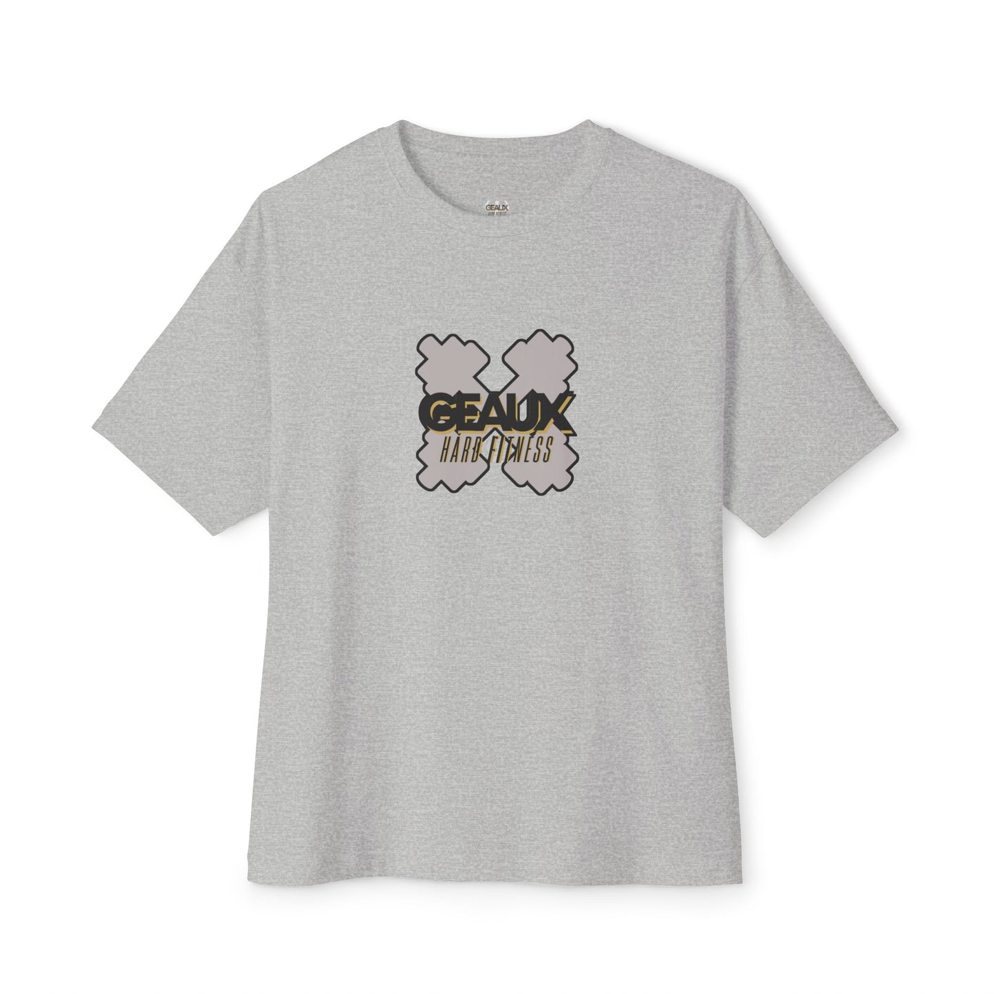 Geaux Hard Oversized Boxy Tee, Unisex Graphic Shirt, Casual Streetwear, Gift for Fitness Lovers, Stylish Everyday Tee, Comfortable Relaxed Fit