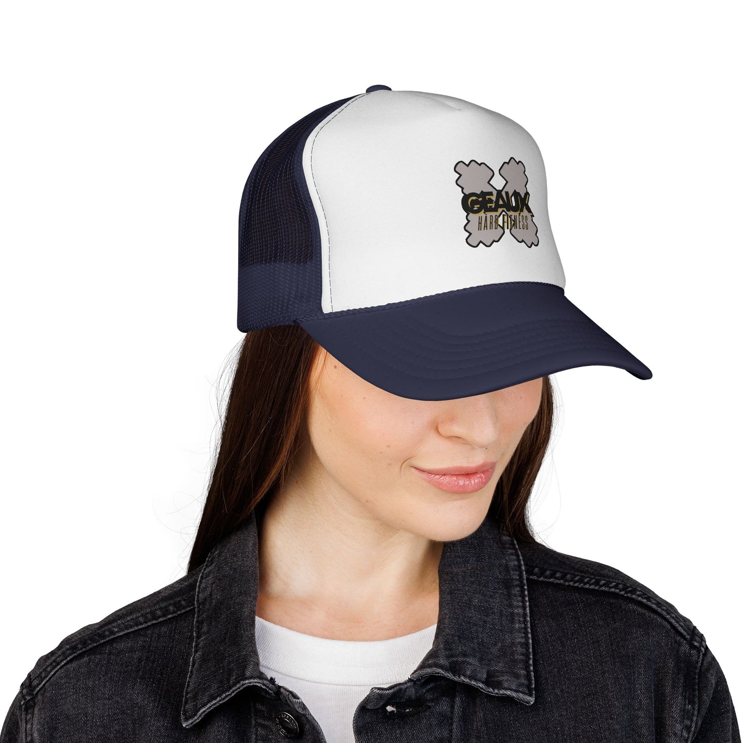 Geaux Hard Trucker Caps with Unique Design | Perfect for Outdoor Adventures, Festivals, Casual Wear, Gifts, Summer Events