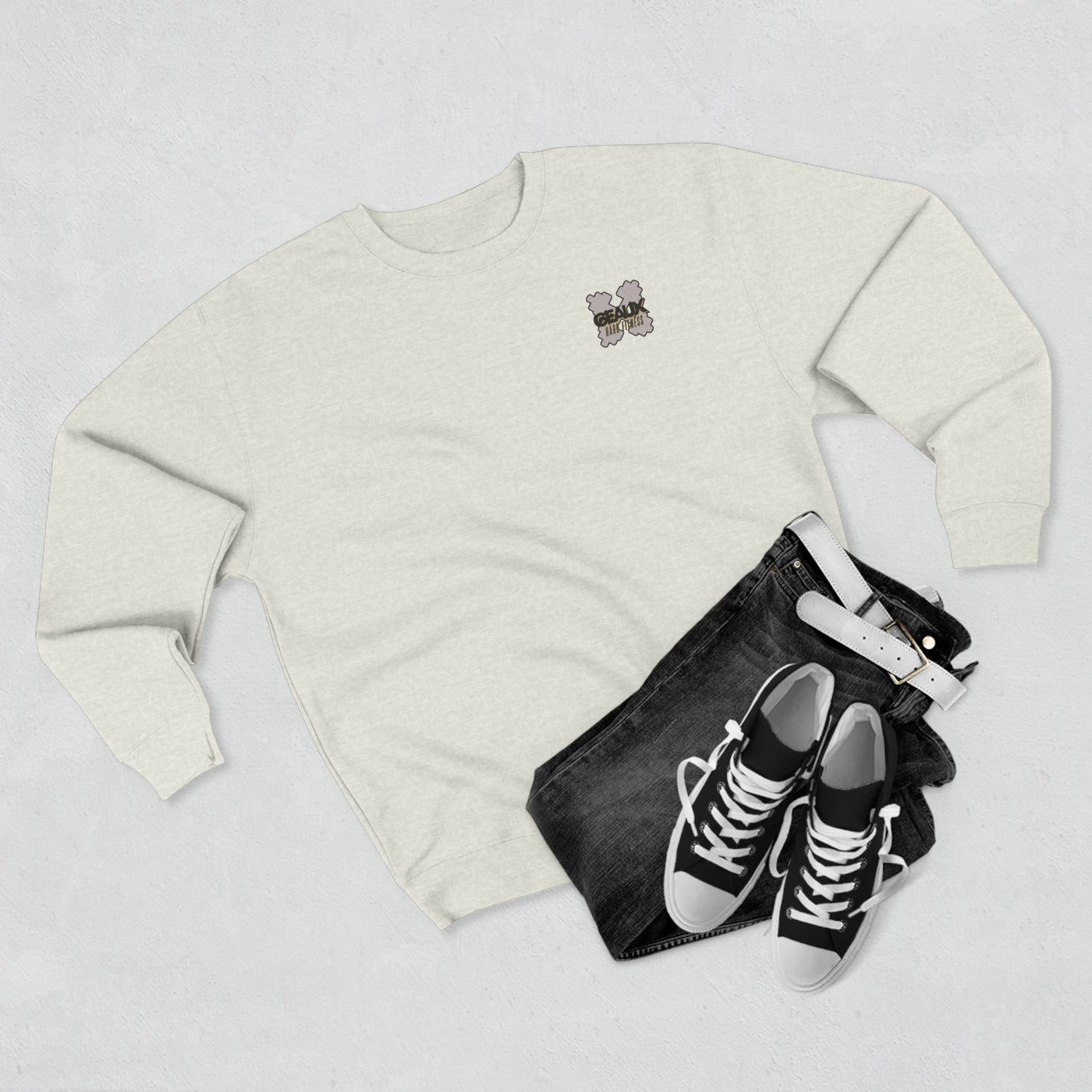 GEAUX Hard Unisex Premium Crewneck Sweatshirt