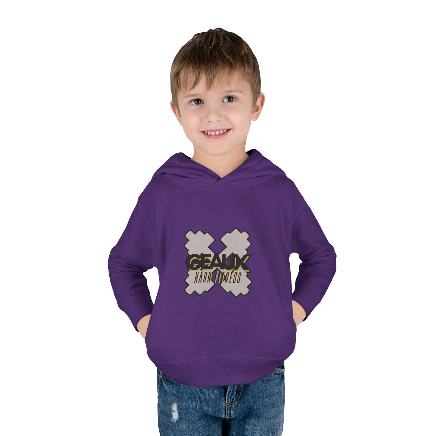 Geaux Hard Fitness Toddler Pullover Fleece Hoodie