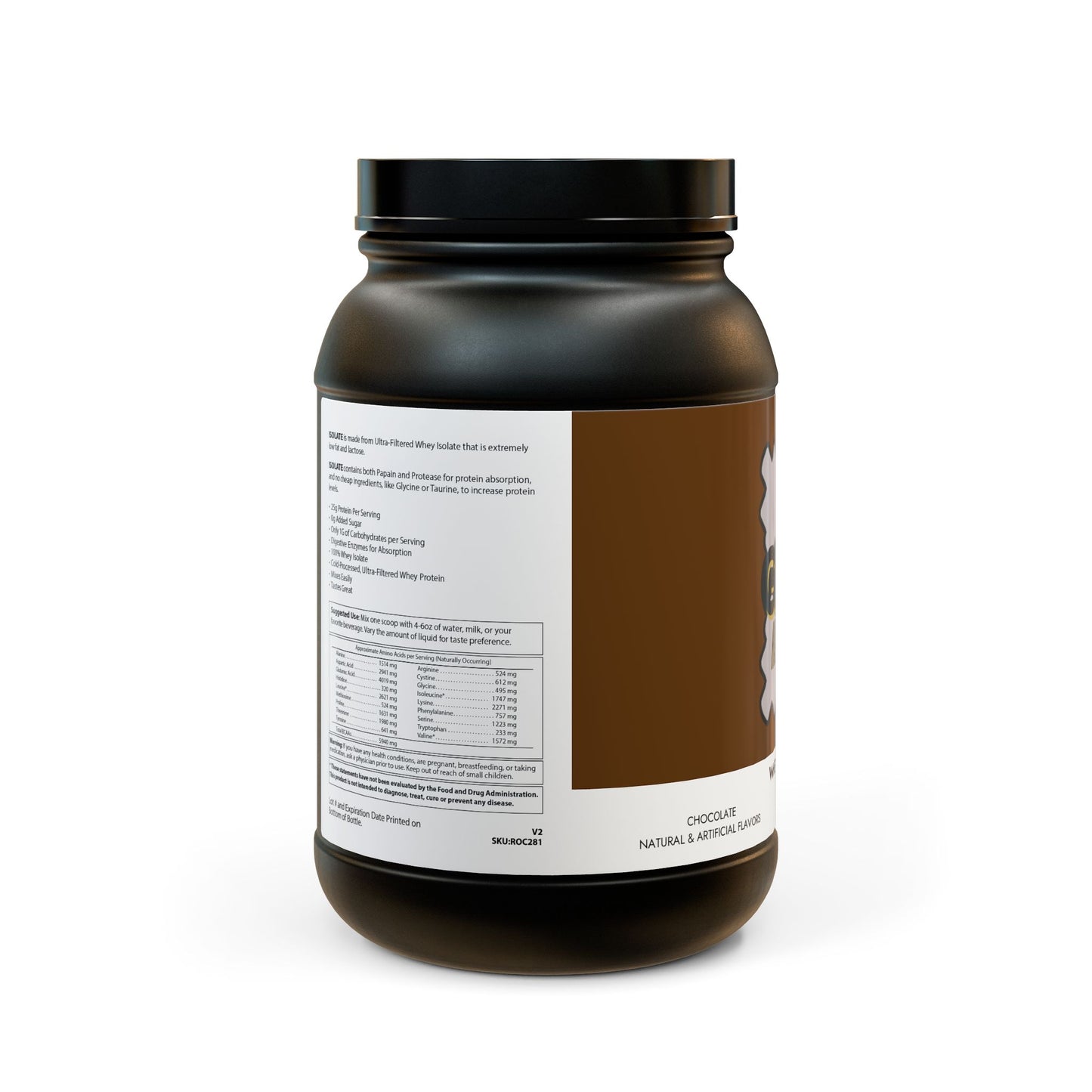 Geaux Hard Fit - Whey Isolate Protein Supplement (907g, 2lb)