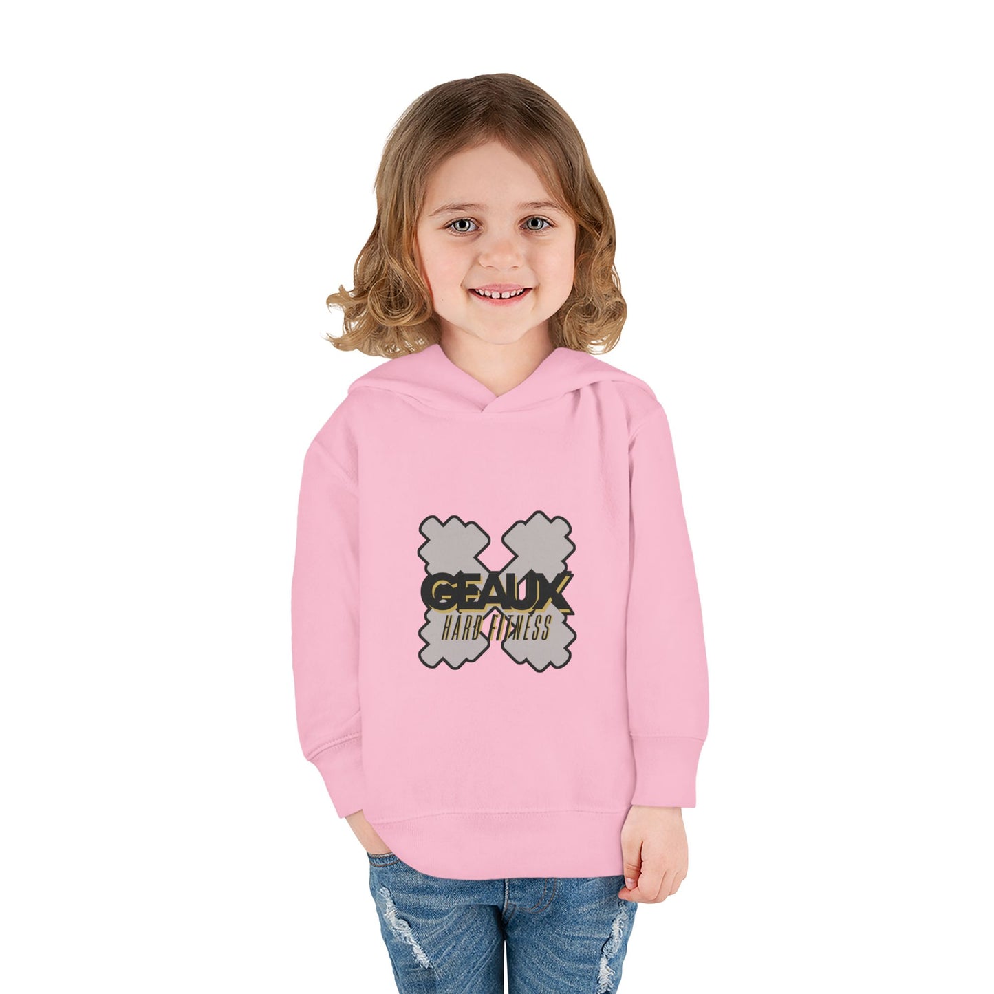 Geaux Hard Fitness Toddler Pullover Fleece Hoodie