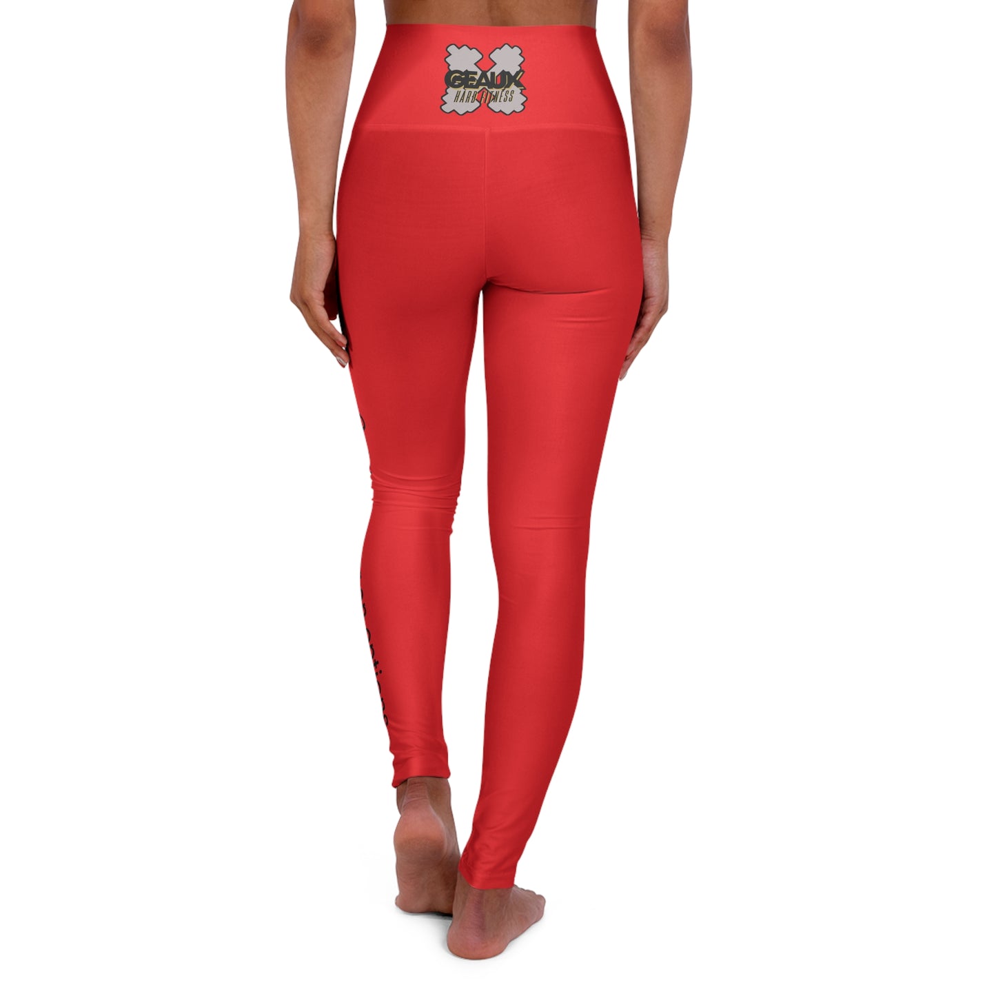 Red Geaux Hard Fit High Waisted Yoga Leggings