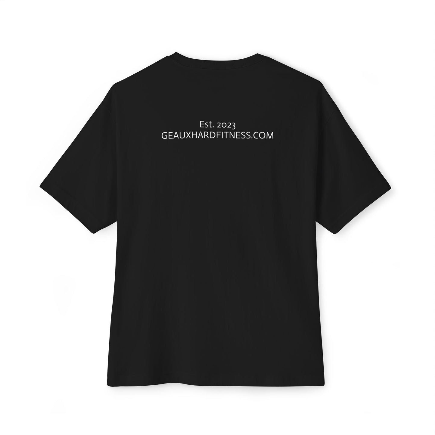 Geaux Hard Oversized Boxy Tee, Unisex Graphic Shirt, Casual Streetwear, Gift for Fitness Lovers, Stylish Everyday Tee, Comfortable Relaxed Fit
