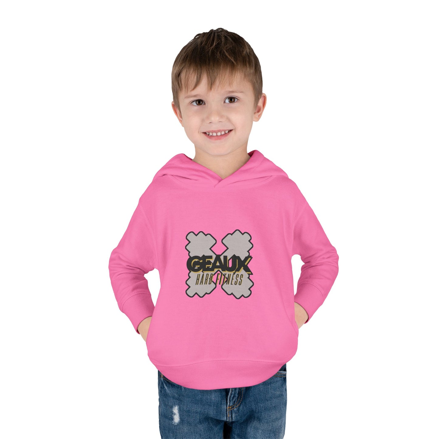 Geaux Hard Fitness Toddler Pullover Fleece Hoodie