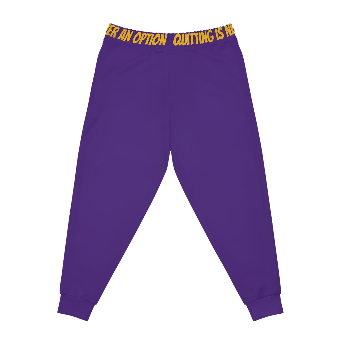 Purple&Gold Geaux Hard Fit Athletic Joggers