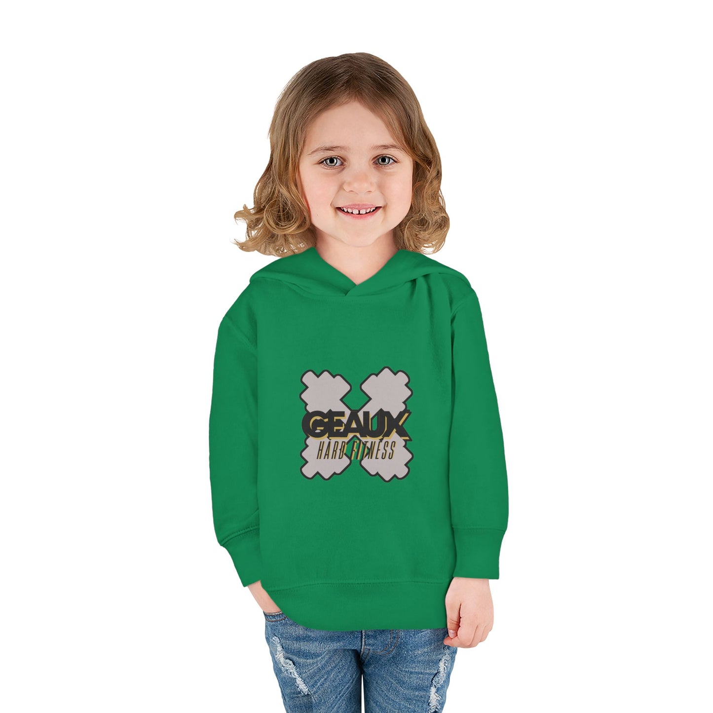 Geaux Hard Fitness Toddler Pullover Fleece Hoodie