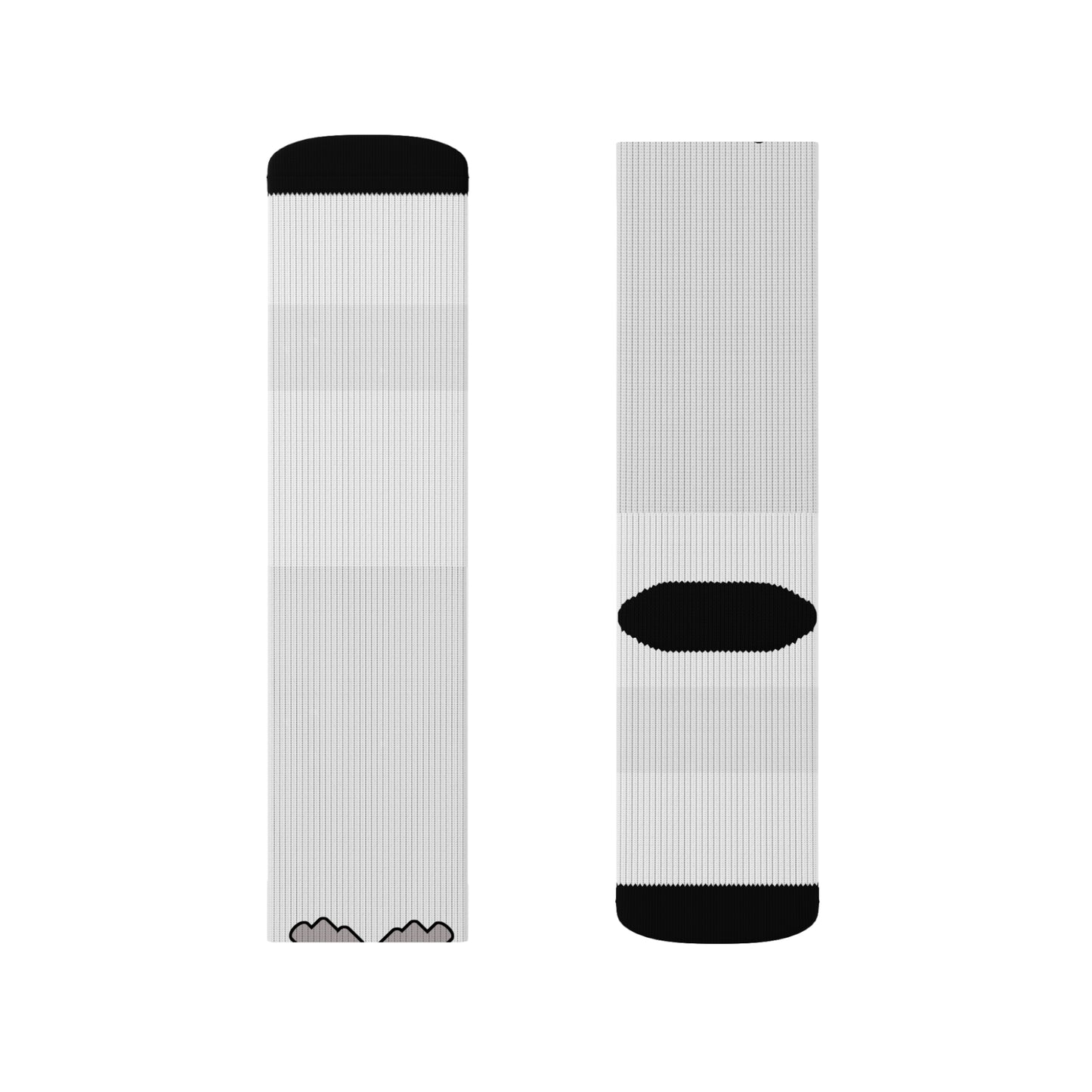 White Geaux Hard Fit Logo Socks