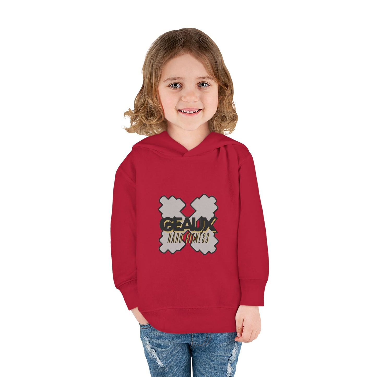 Geaux Hard Fitness Toddler Pullover Fleece Hoodie