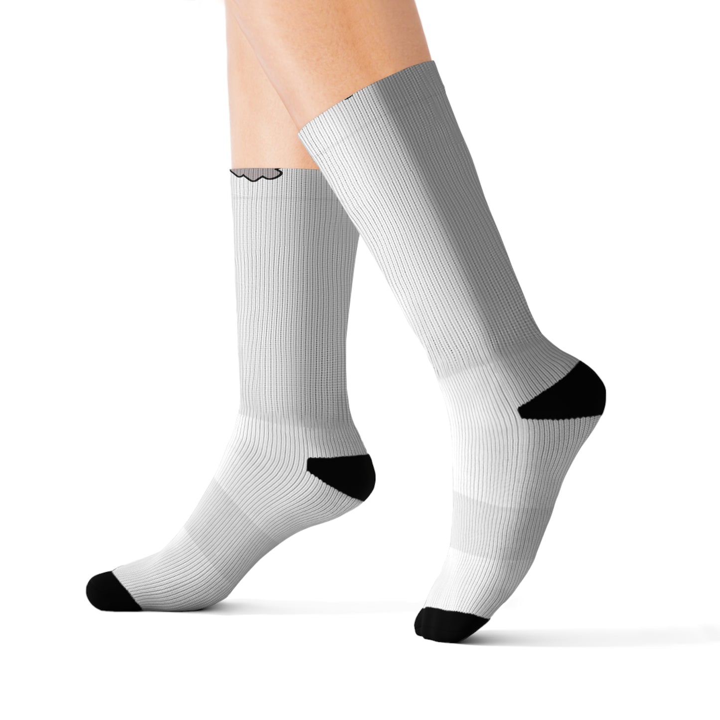White Geaux Hard Fit Logo Socks