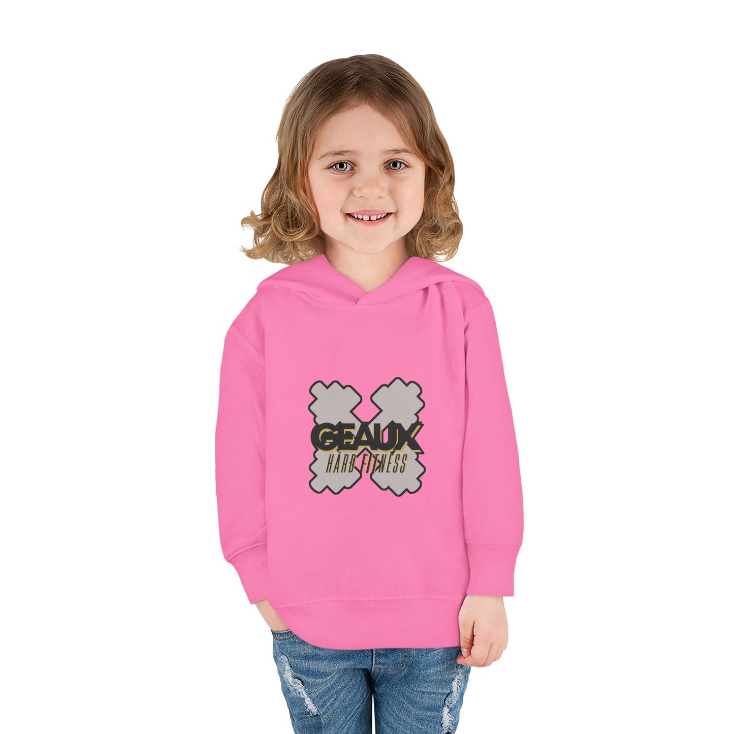 Geaux Hard Fitness Toddler Pullover Fleece Hoodie