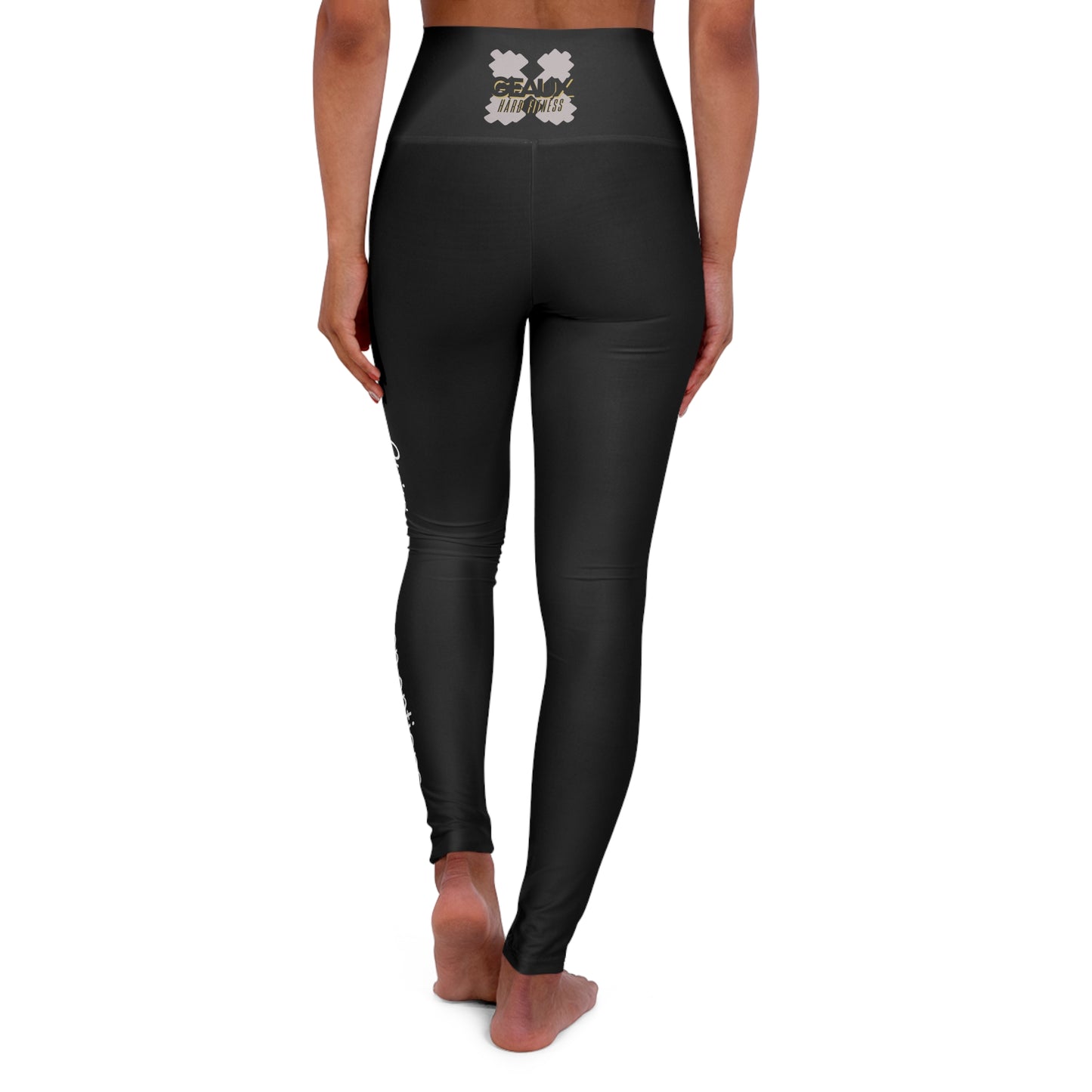 Black Geaux Hard Fit High Waisted Yoga Leggings