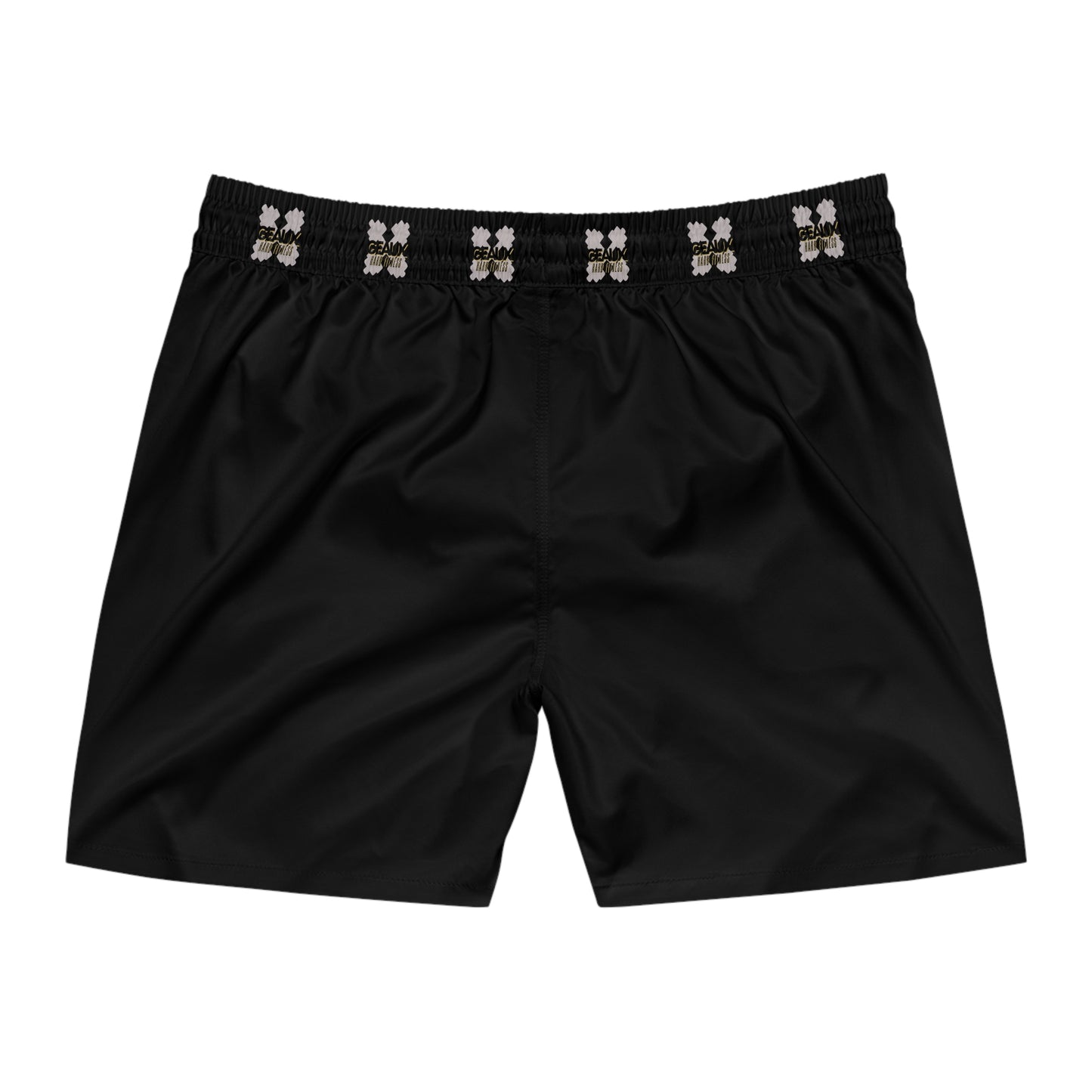 Black Geaux Hard Men's Mid-Length Swim Shorts