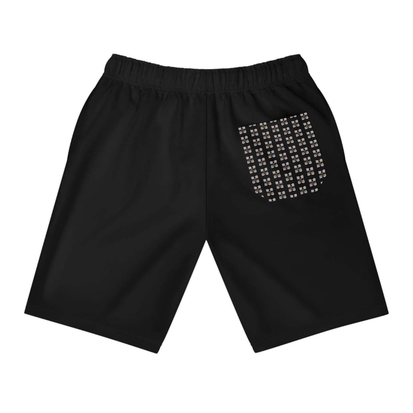 Black Geaux Hard Fit Athletic Long Shorts