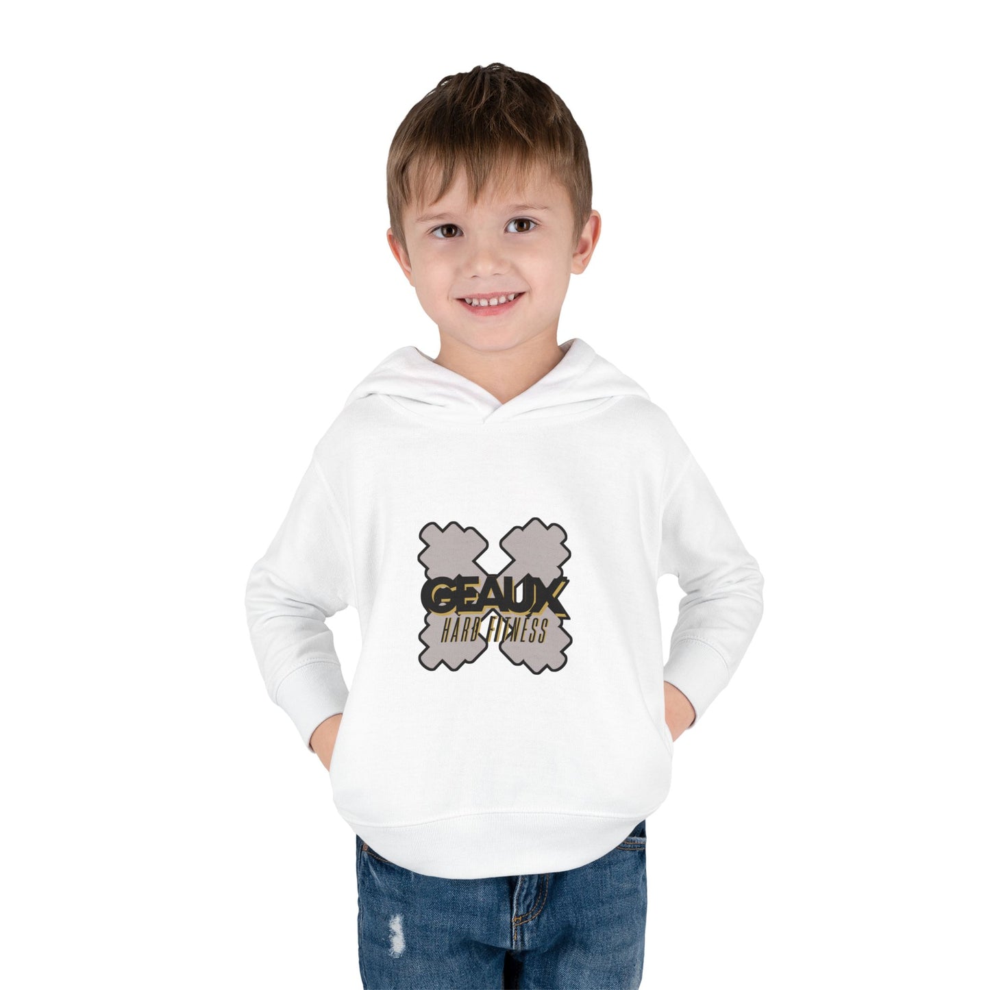 Geaux Hard Fitness Toddler Pullover Fleece Hoodie